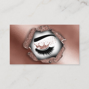 Carte De Visite Artiste maquillage Crown Lashes Beauté Salon Exten