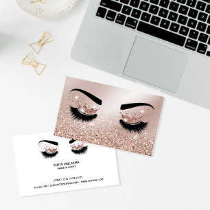 Carte De Visite Artiste maquillage Crown Lashes Beauté Salon Exten