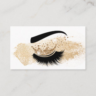 Carte De Visite Artiste maquillage Crown Lashes Beauté Salon Exten