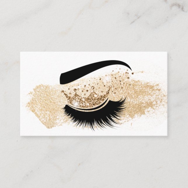 Carte De Visite Artiste maquillage Crown Lashes Beauté Salon Exten (Devant)