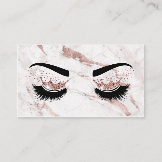 Carte De Visite Artiste maquillage Crown Lashes Beauté Salon Exten (Devant)