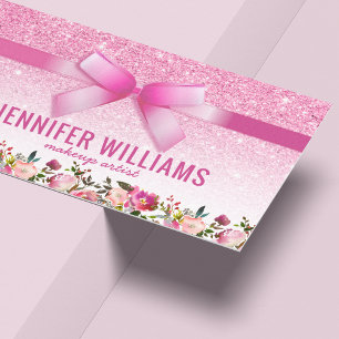 Carte De Visite Artiste maquillage de beauté Parties scintillant r