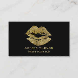 Carte De Visite Artiste maquillage des lèvres Parties scintillant 