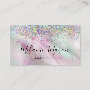 Carte De Visite Artiste maquillage en encre d'alcool Parties scint