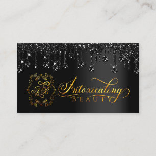 Carte De Visite Artiste maquillage Eyelash Black Drives Logo Diamo