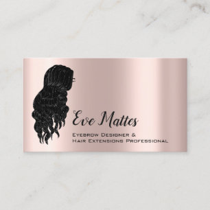Carte De Visite Artiste maquillage Eyelash Eyebrow Designer Eve