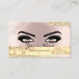 Carte De Visite Artiste maquillage Eyelash Glam Parties scintillan