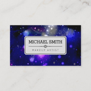 Carte De Visite Artiste maquillage Galaxie moderne #18