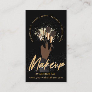 Carte De Visite Artiste maquillage Glam MUA Beauté Salon Logo Aff