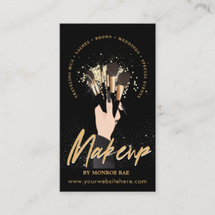 Carte De Visite Artiste maquillage Glam MUA Beauté Salon Logo Aff