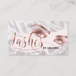 Carte De Visite Artiste maquillage Lash Eyebrow Eyes Lashes Rose G