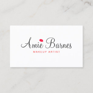 Carte De Visite Artiste maquillage Lèvres baisantes rétro Beauté b