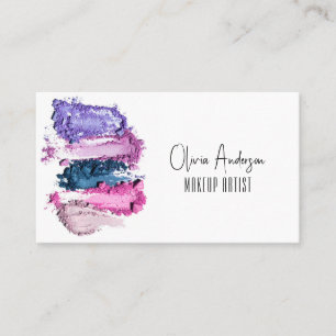 Carte De Visite Artiste maquillage moderne Beauty Swatch