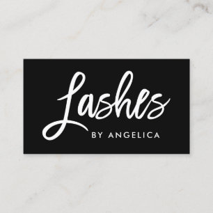 Carte De Visite Artiste maquillage moderne de scripts de brosse