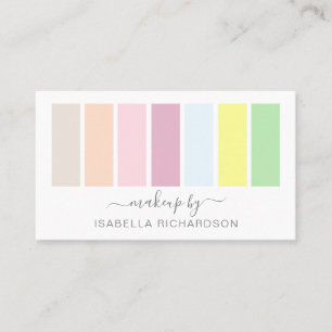 Carte De Visite Artiste maquillage Pastel Palette Eyeshadow