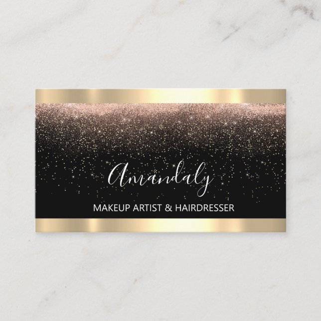 Carte De Visite Artiste maquillage professionnel Beauté Blogger Ro (Devant)