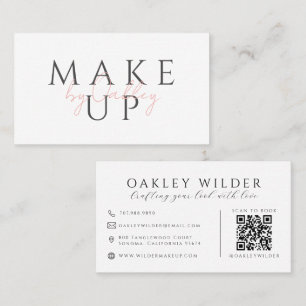Carte De Visite Artiste Maquilleuse Code QR