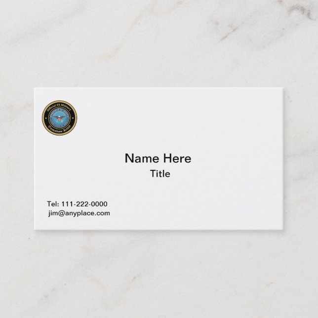 Carte De Visite Artiste militaire américain Cumshaw (Devant)