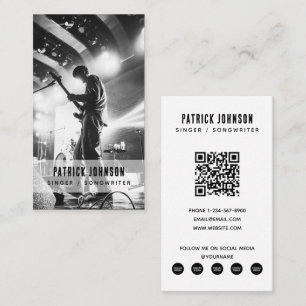 Carte De Visite Artiste Musicien Songwriter Photo Médias sociaux