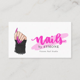 Carte De Visite Artiste Nail Tech Nails Designer Joli Salon