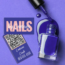 Artiste Ongles Gras Fond Violet Écriture Script