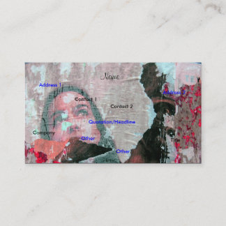 Carte de visite Artiste - Personnalisable