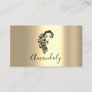Carte De Visite Artiste professionnel de maquillage Eyelash Gold L
