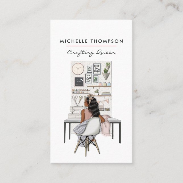 Carte De Visite Artiste Queen Crafter (Devant)
