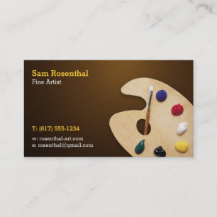 Carte De Visite Artiste raffiné Professionnel