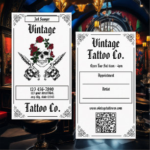 Carte De Visite Artiste Tatoueur Professionnel
