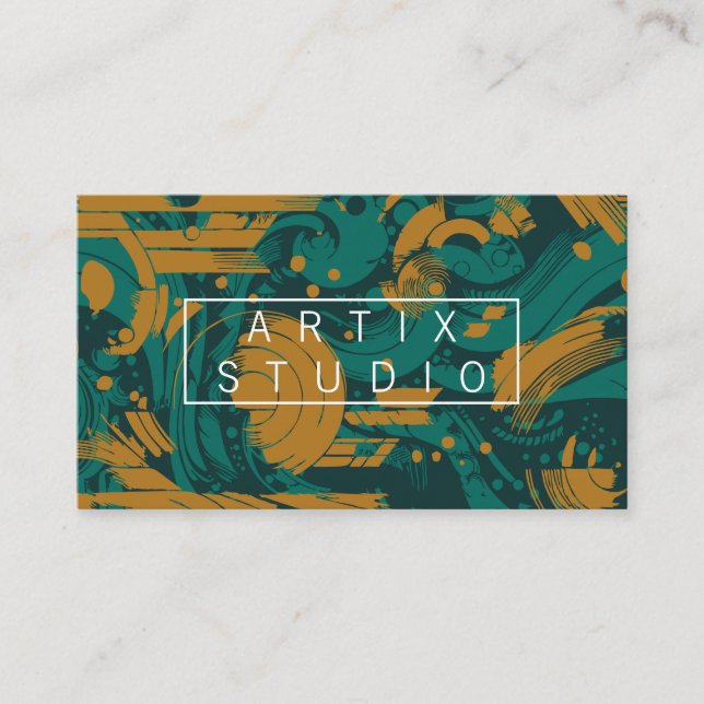 Carte De Visite Artistic Background | Geometric Shapes (Devant)