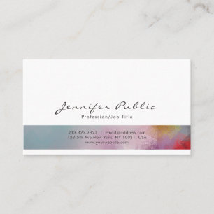 Carte De Visite Artistique moderne élégant professionnel d'art