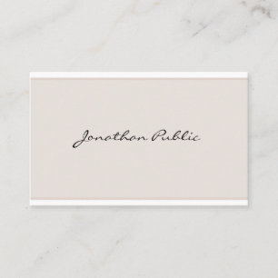 Carte De Visite Artistique Moderne Simple Élégant Minimaliste Simp