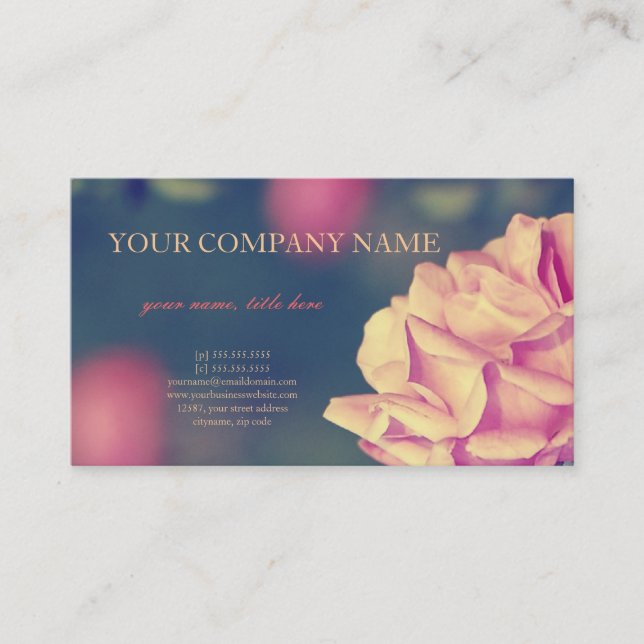 Carte De Visite Artistique s'est levé (Devant)