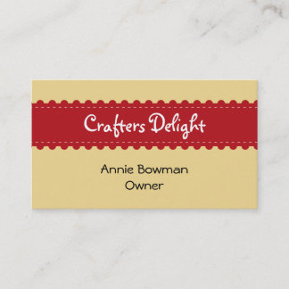 Carte De Visite Arts artisanaux ruban accessoires artisanaux