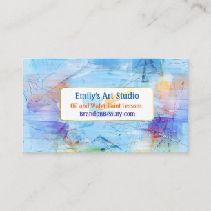 Carte de visite Artsy de Pallette de peinture