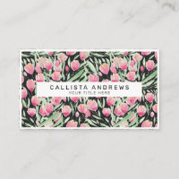 Artsy rose Tulips Noir Floral Aquarelle