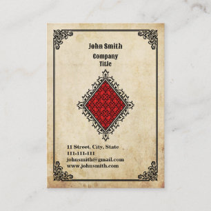 Carte De Visite As de Carreaux Grunge