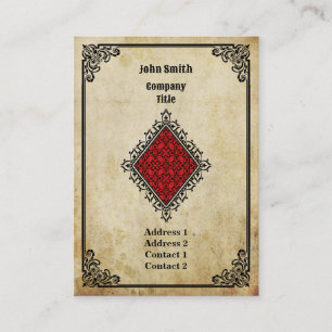 Carte De Visite As des diamants grunge