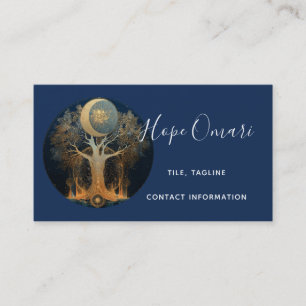 Carte De Visite Ascension au Clair de Lune Conception de l'Arbre
