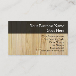 Carte De Visite Aspect bambou