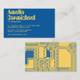 Carte De Visite Aspen Gold et Princess Blue Geek Technologie Entre
