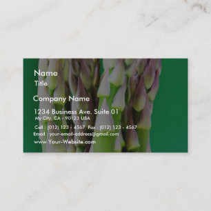 Carte De Visite Asperge fraîche sur l'arrière - plan vert