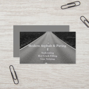 Carte De Visite Asphaltage & Pavage / Services de construction d'a