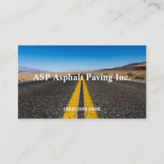 Carte de visite asphalte