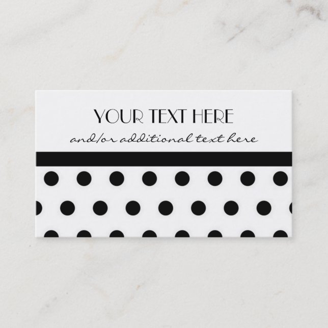 Carte De Visite Assez en pois (Devant)