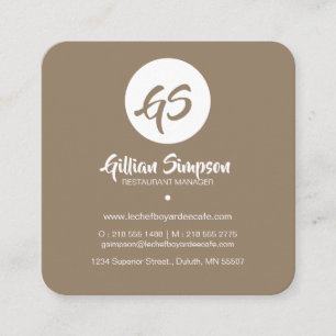 Carte de visite assez moderne de motif de fleur