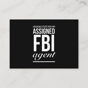 Carte De Visite Assigned agent du FBI