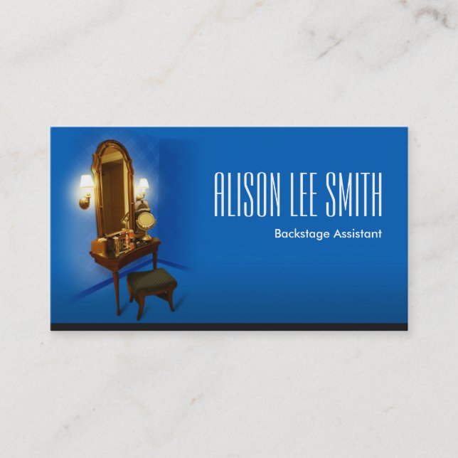 Carte De Visite Assistant Beauty Backstage (Devant)