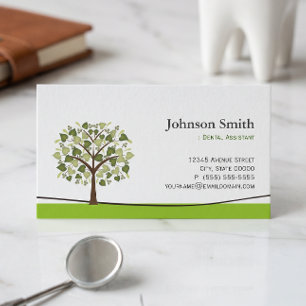 Carte De Visite Assistant dentaire - Elegant Wish Tree